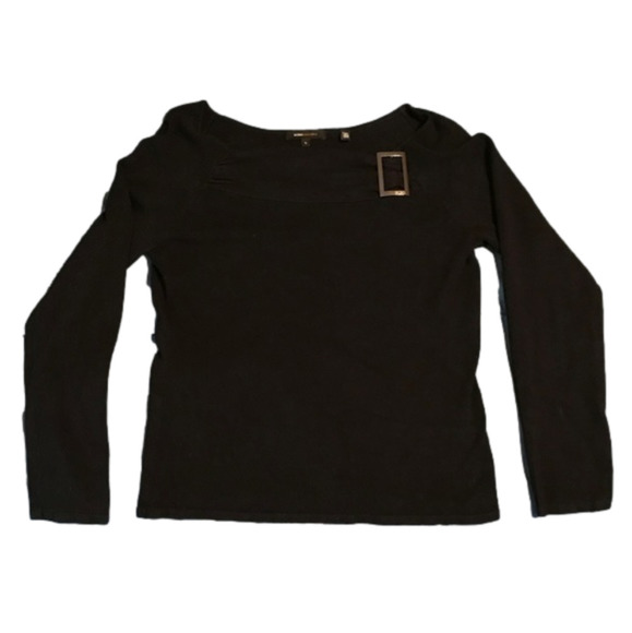 BCBGMaxAzria Sweaters - BCBG Maxazria sweater w/silver buckle, size large
